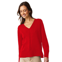 Parkhurst- Fall/Winter 2024-70208-015-Cecelia V Sweater-Natural - The Coach Pyramids