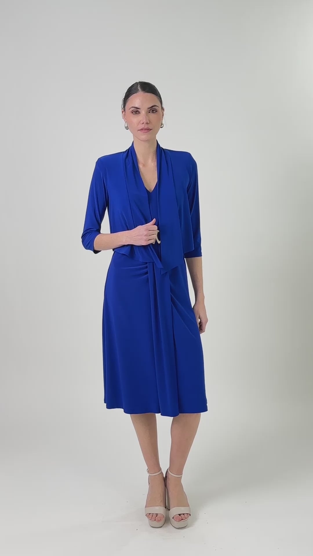 Joseph Ribkoff Printemps 2024 -241718-Robe-Gris/Multi