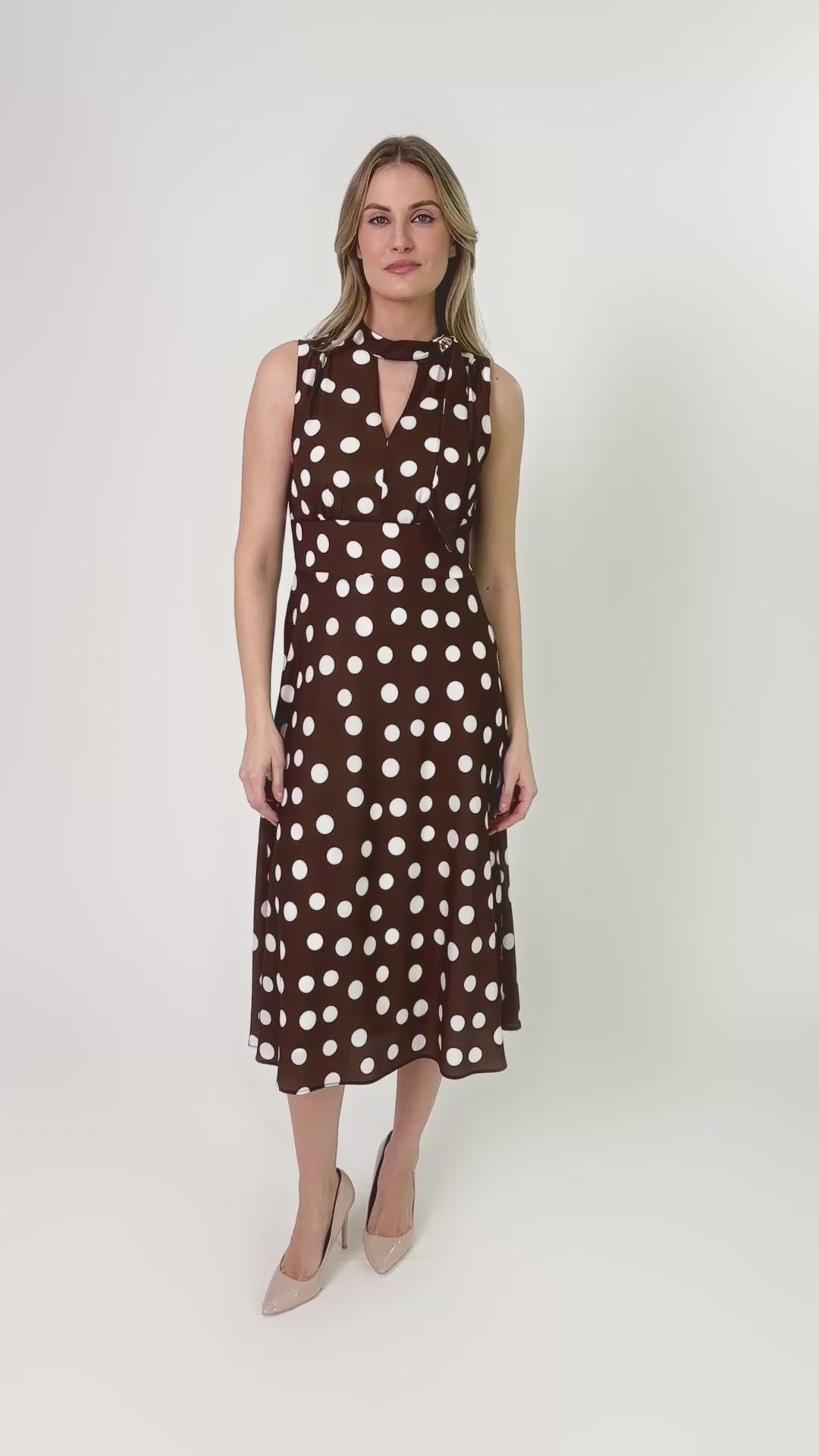 Frank Lyman-261380-9081-Woven Dress-Coconut/Off White