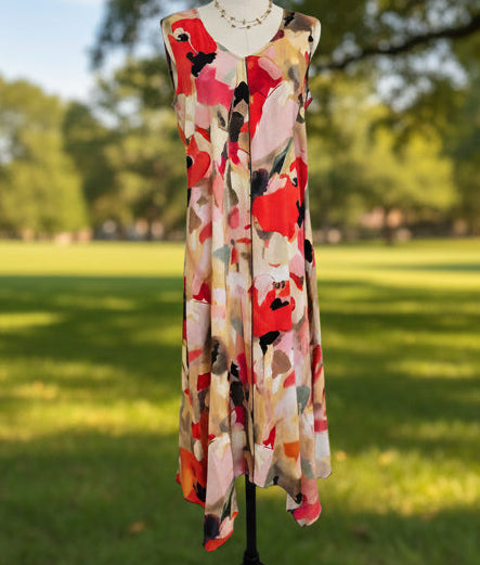 Pure Essence-664-4662-Dress-Coral Meadow - The Coach Pyramids