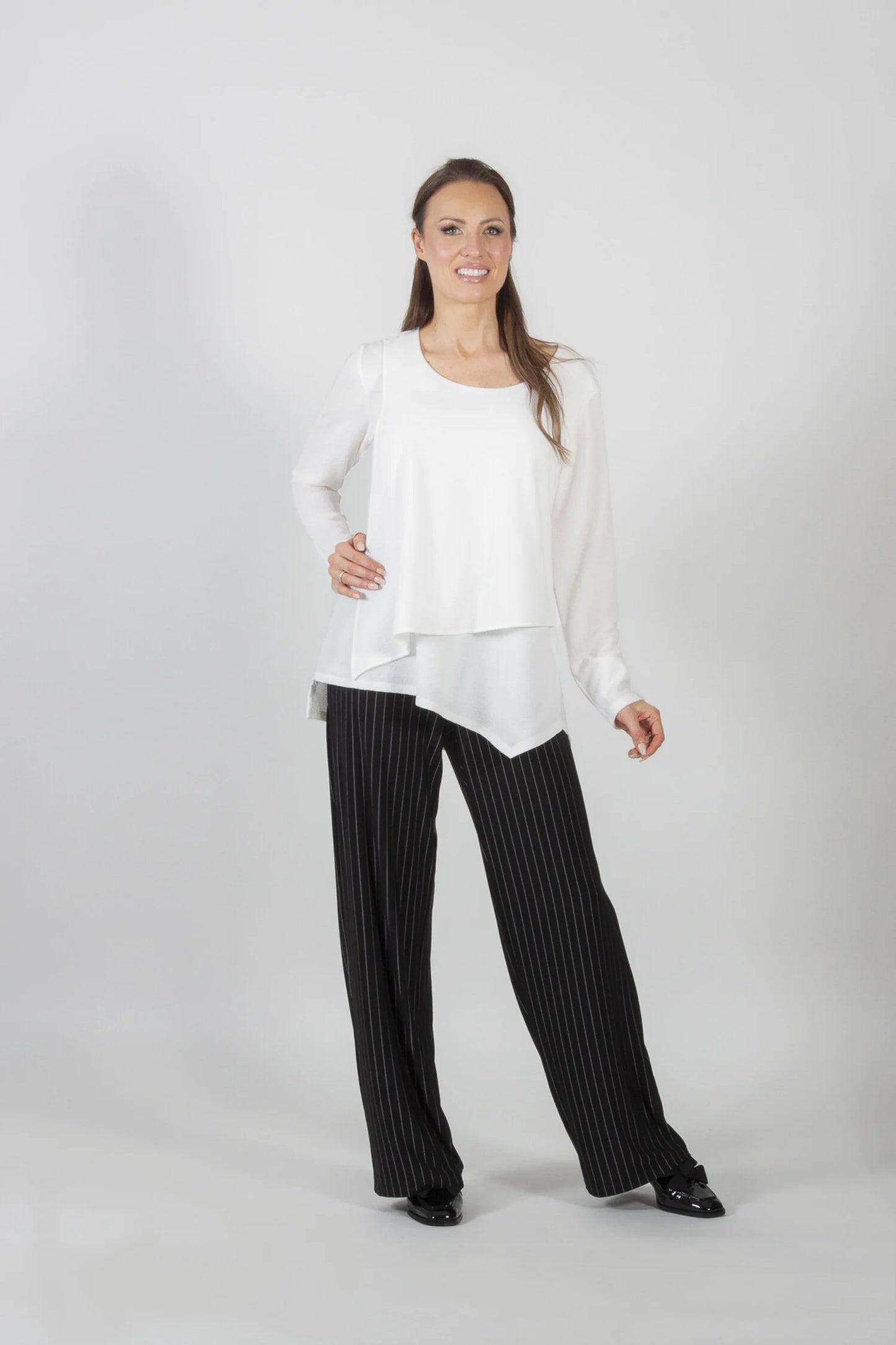 Pure Essence Fall/Winter 2024-552-4977-Tunic-Ivory - The Coach Pyramids