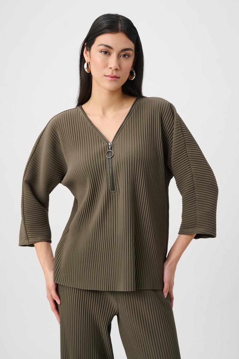 Joseph Ribkoff Fall 2026-263123-3380-Top-Avocado - The Coach Pyramids
