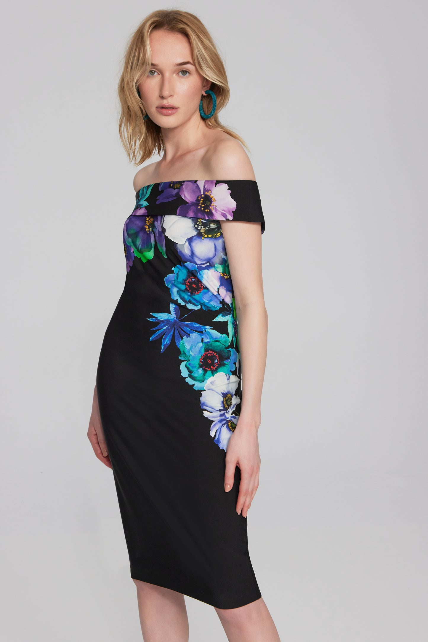 
                  
                    Joseph Ribkoff Spring  2024 -241775-Dress-Black/Multi - The Coach Pyramids
                  
                