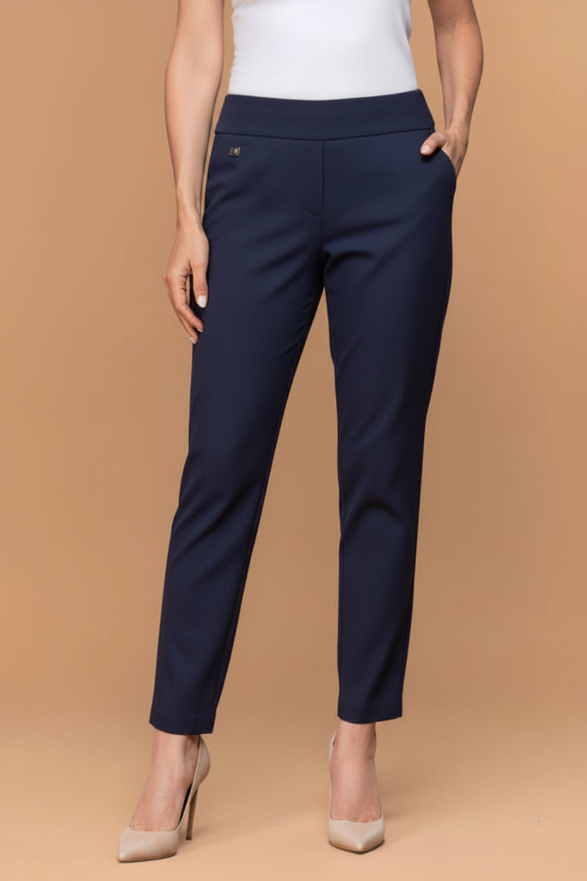 Lasania Sportswear Petite Fashions-Pant-703A-Midnight - The Coach Pyramids