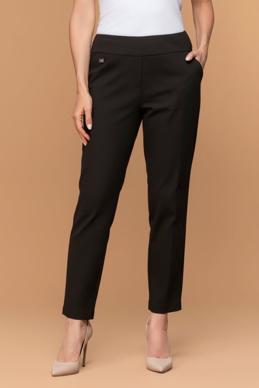 Lasania Sportswear Petite Fashions-Pant-703A-Black - The Coach Pyramids