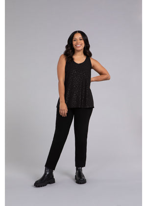 Sympli Fall 2023-21120REJ-Relaxed Tank-Black - The Coach Pyramids