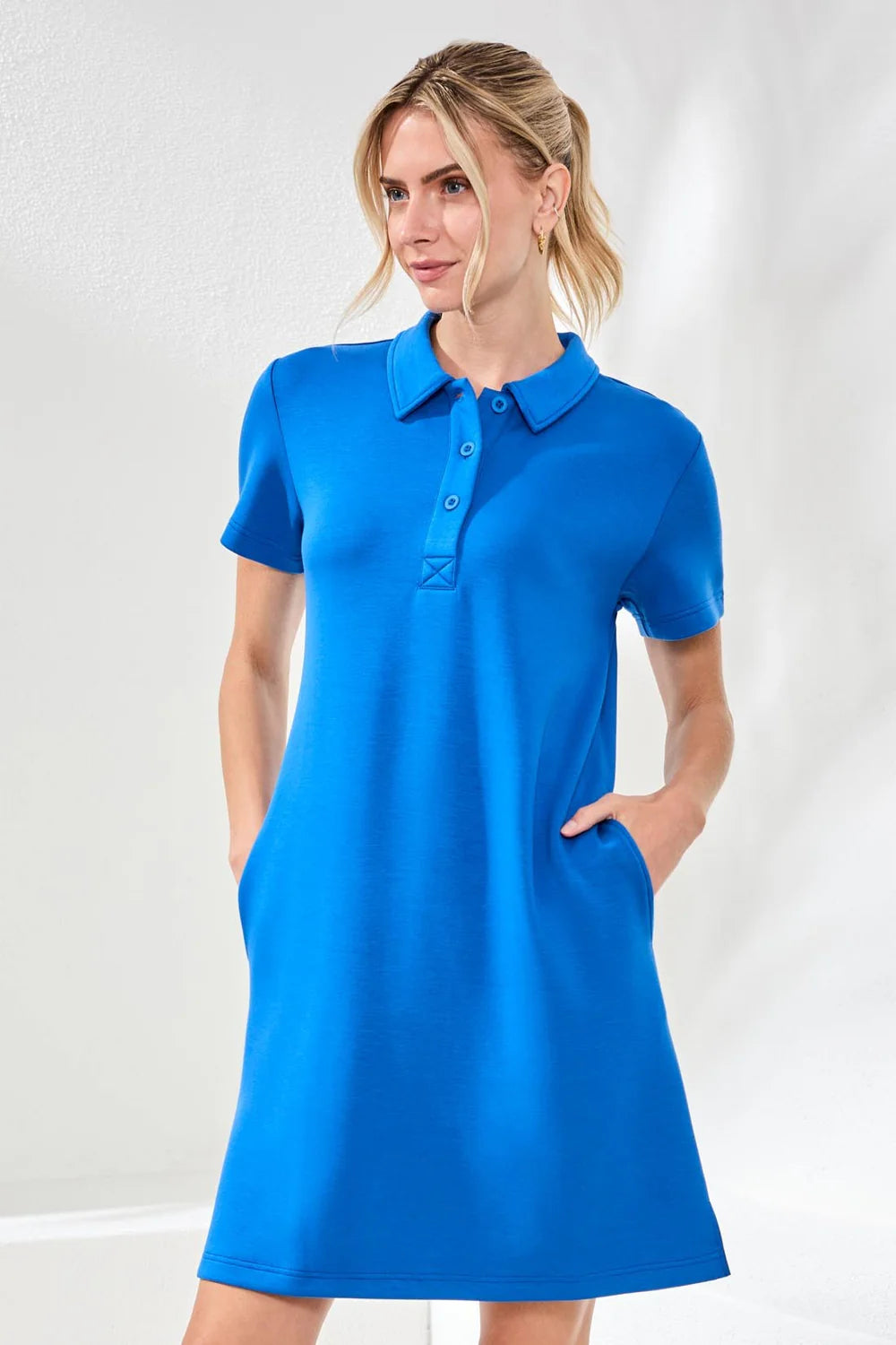 Tribal S/S Polo Dress-3050O-3328-Turkish Sea - The Coach Pyramids