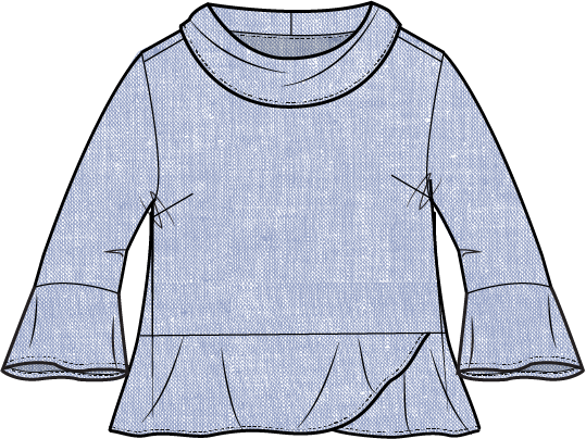 Habitat-H41505-Overlay Flounce Top-Navy - The Coach Pyramids