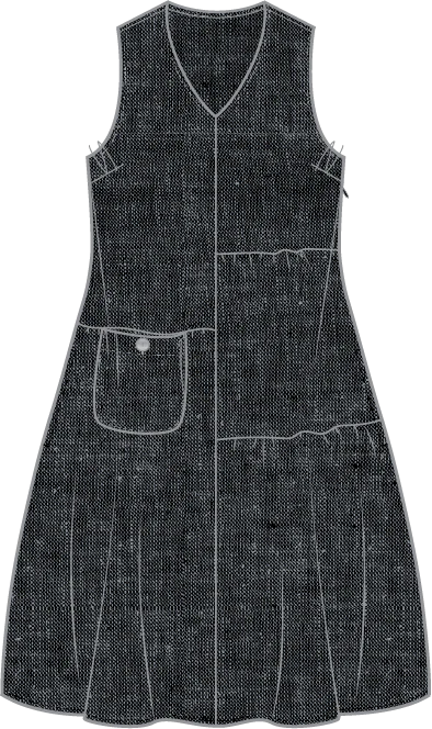 Habitat-H41582-Maya Dress-Black - The Coach Pyramids