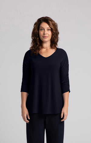 Sympli Spring/Summer 2024-22319-4-Flutter Dolman Top-Black - The Coach Pyramids