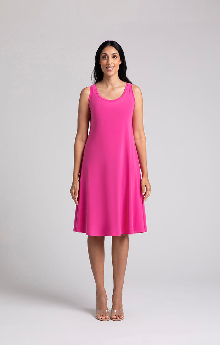 Sympli Spring/Summer 2024-28176-Nu Tank Dress-Peony - The Coach Pyramids