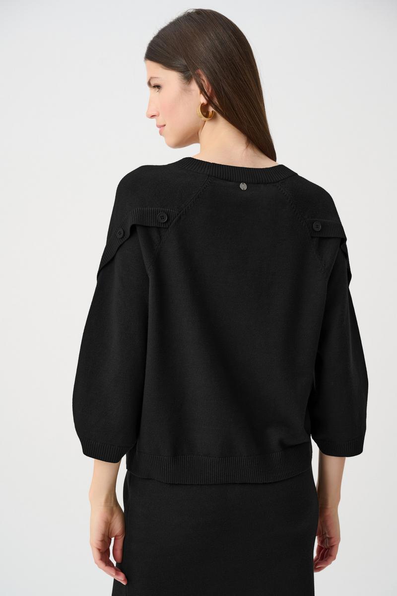 Joseph Ribkoff Fall 2026-263935-11-Top-Black - The Coach Pyramids