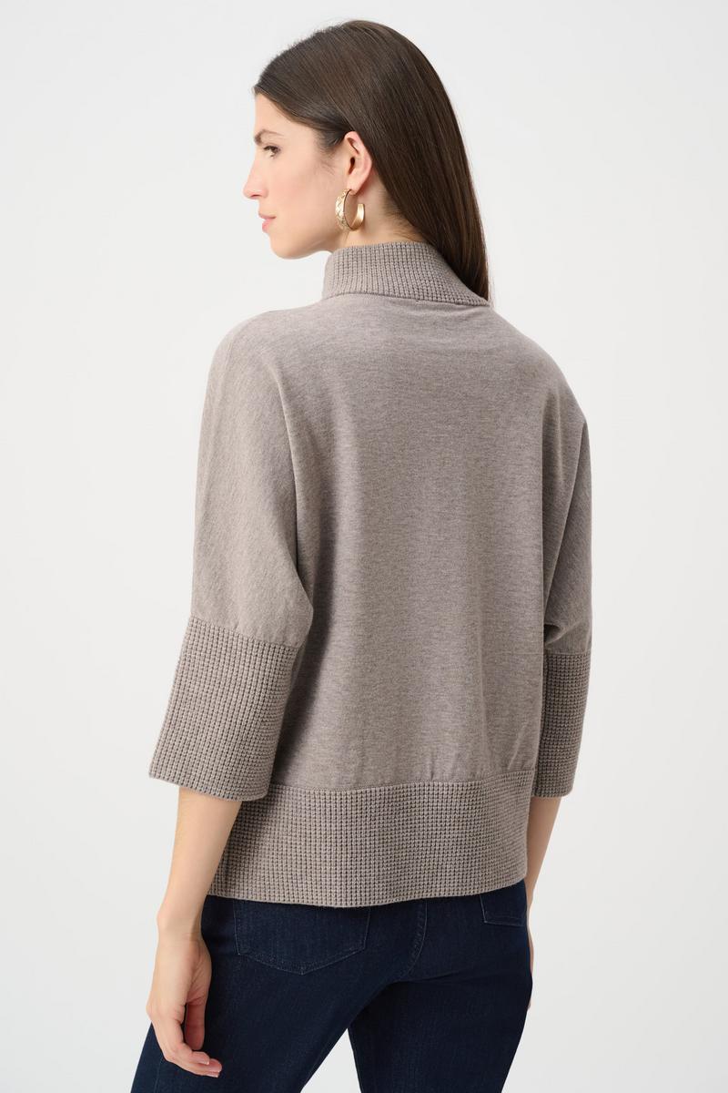 Joseph Ribkoff Fall 2026-263937-4300-Top-Taupe Melange - The Coach Pyramids