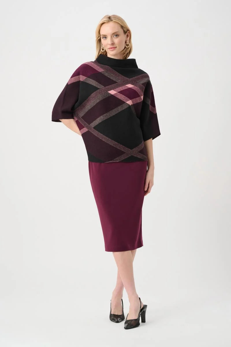 Joseph Ribkoff Fall 2026-163083F26-4539-Skirt-Elderberry - The Coach Pyramids