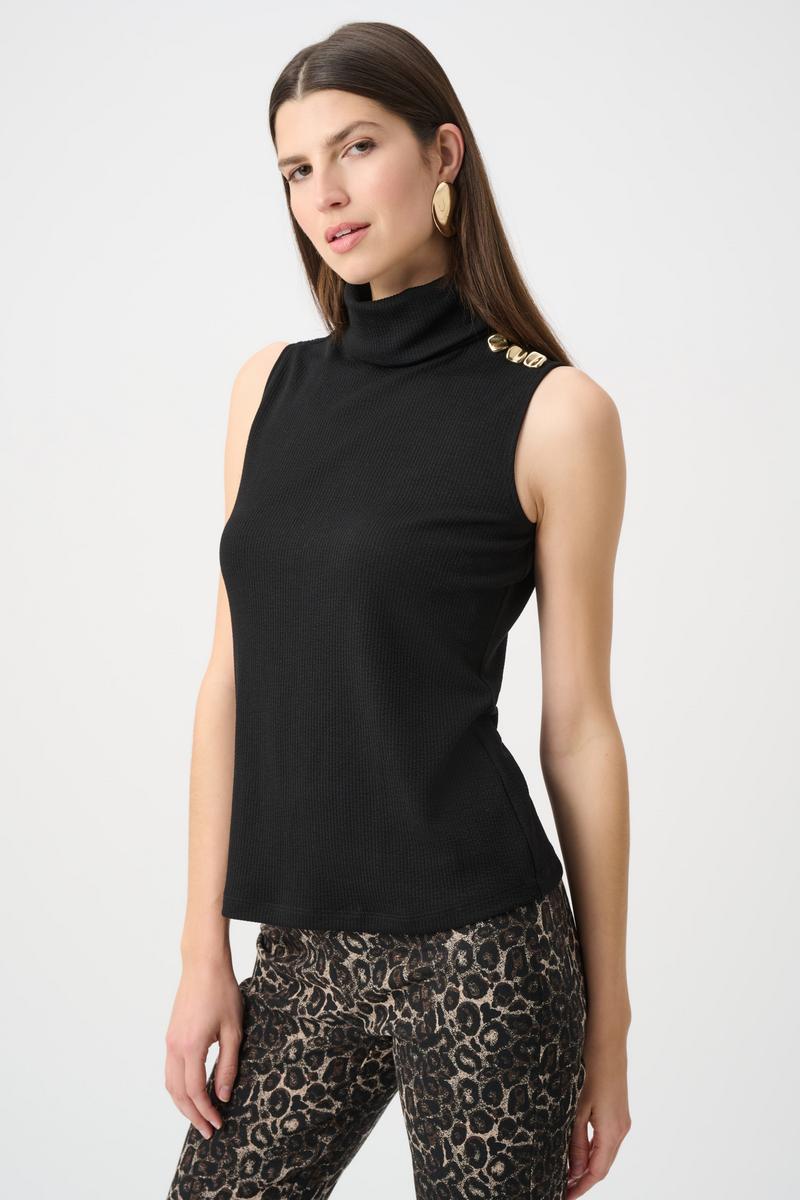 Joseph Ribkoff Fall 2026-263101-11-Top-Black - The Coach Pyramids