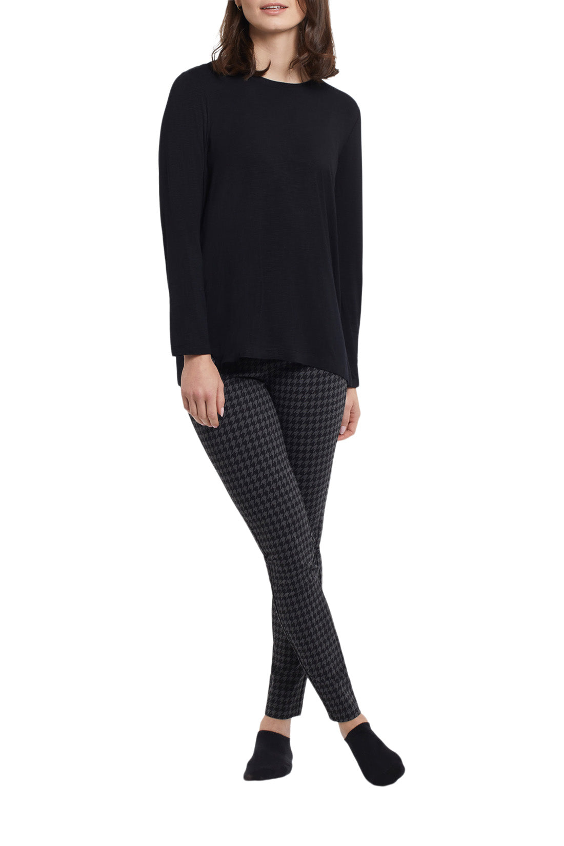 Tribal 1041O - Top - Scoop Neck - Black - The Coach Pyramids