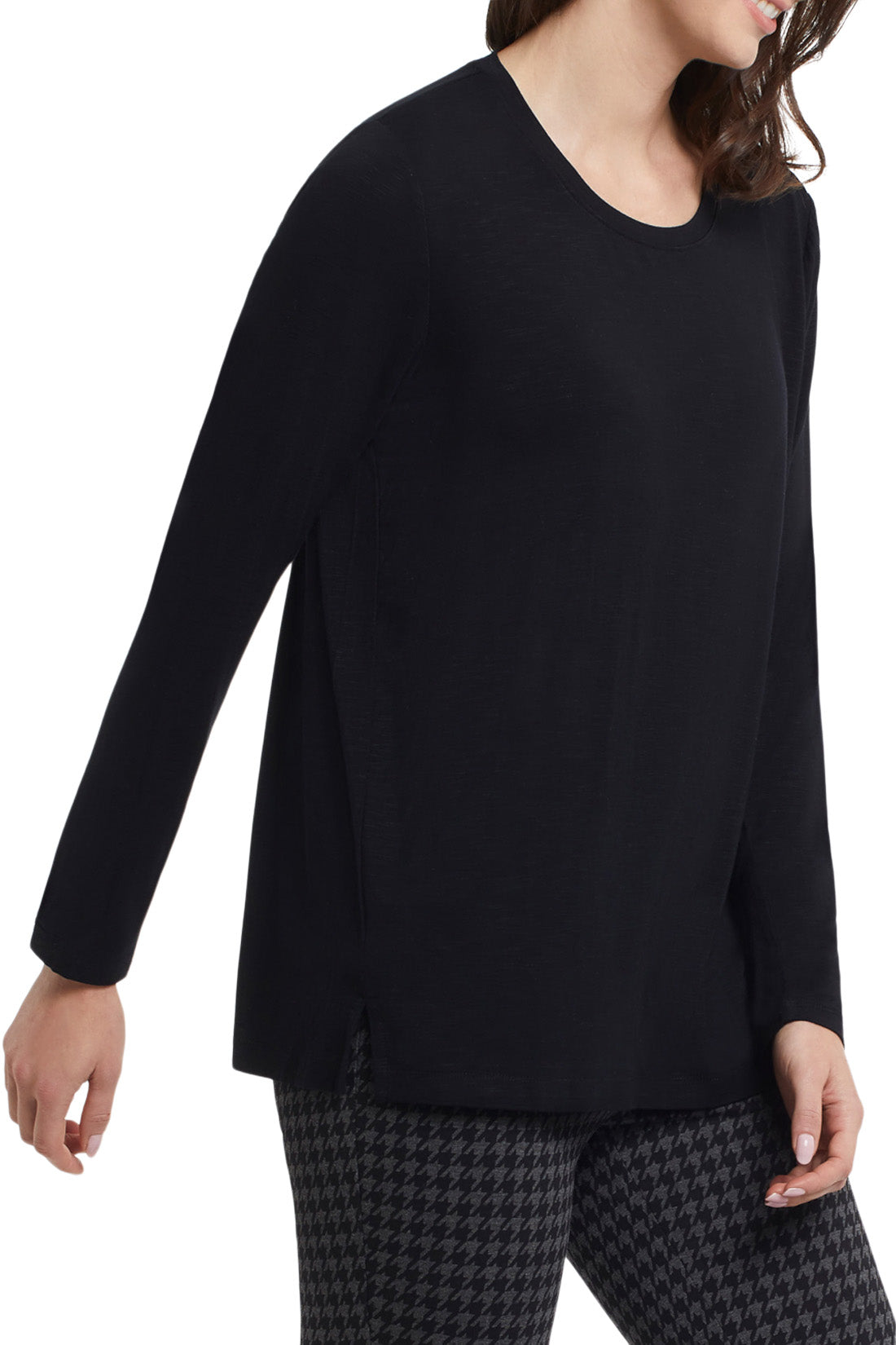 Tribal 1041O - Top - Scoop Neck - Black - The Coach Pyramids