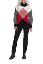 Tribal 1171O - L/S Turtleneck Sweater - Colour Poppy Red - The Coach Pyramids