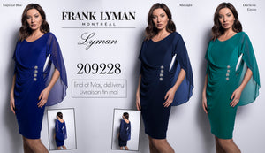 Frank Lyman - Dress 209228 (Midnight) - The Coach Pyramids