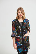 Joseph Ribkoff Fall 2021 - Graffiti 2 Pc Top - 213594 - The Coach Pyramids