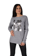 Frank Lyman Winter 2021 - Sweater Top - 214110U - The Coach Pyramids