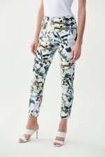 Joseph Ribkoff Spring 2022 - 221324 Pant - White/Multi - The Coach Pyramids