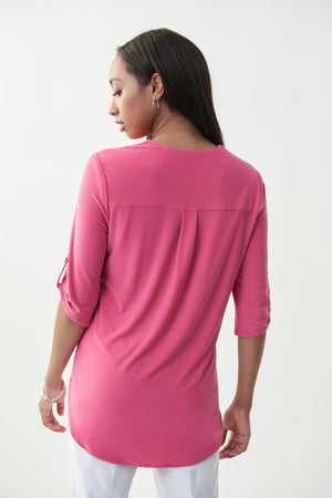 Joseph Ribkoff Spring 2022 - 221170- Tunic - Raspberry - The Coach Pyramids