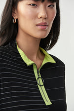 Joseph Ribkoff 221250 - Tunic - Black/Margarita - The Coach Pyramids