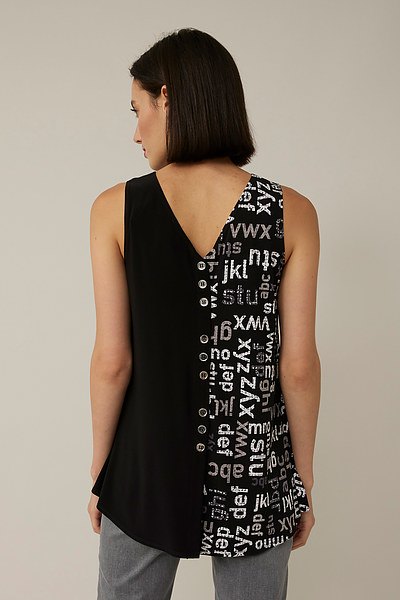 Joseph Ribkoff Spring 2022 - 221274- Top - Black/Vanilla - The Coach Pyramids