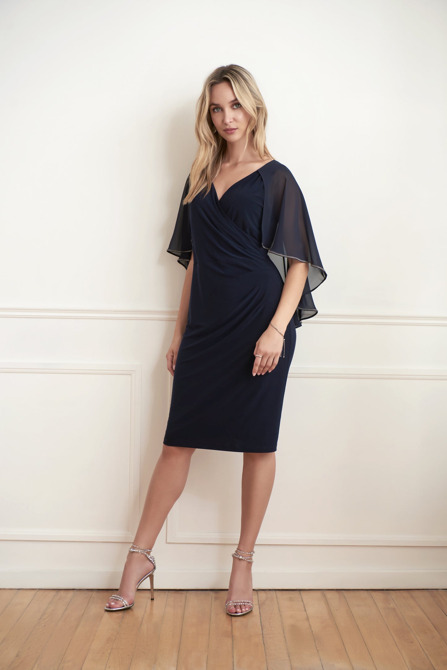 Joseph Ribkoff Spring 2022 - 221353- Dress - Midnight Floral - The Coach Pyramids