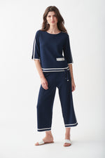 Joseph Ribkoff Spring 2022 - 221928- Pant - Navy/Vanilla - The Coach Pyramids