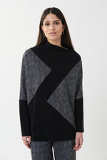 Joseph Ribkoff Fall 2022 - Colour-blocked Top Style - 223043 - The Coach Pyramids