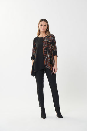 Joseph Ribkoff Fall 2022 - Mixed Media Top Style - 223114 - The Coach Pyramids