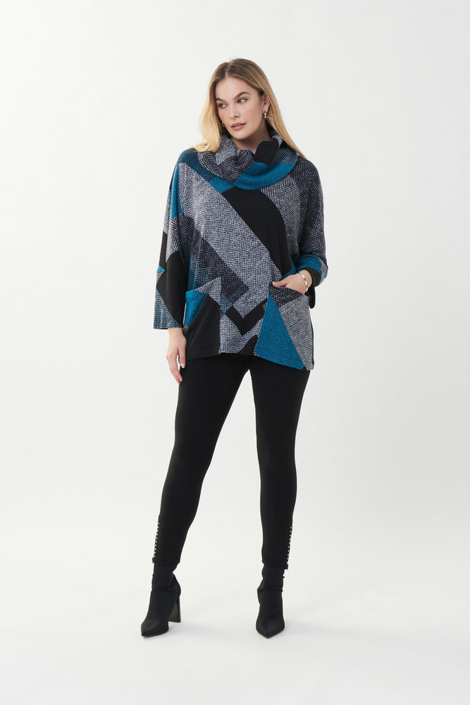 Joseph Ribkoff Fall 2022 - Patchwork Tunic Style - 223192 - The Coach Pyramids