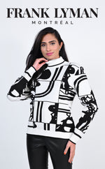 Frank Lyman Fall 2022 - Sweater Knit Top - 223403U - The Coach Pyramids