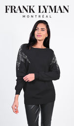 Frank Lyman Fall 2022 - Knit Top - 223410U - The Coach Pyramids