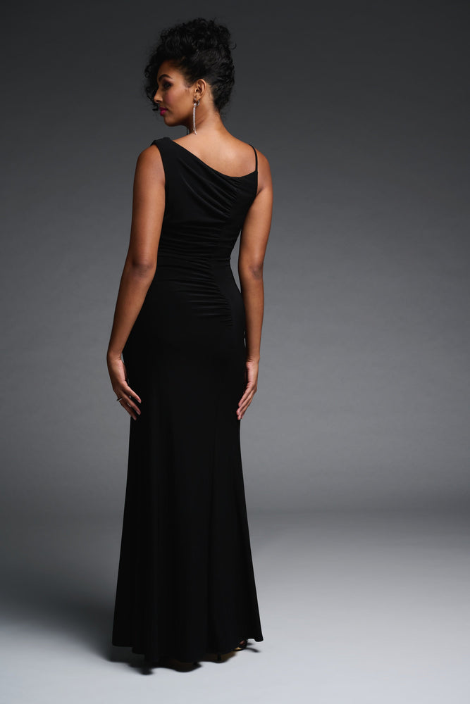 Joseph Ribkoff Fall 2022 - Ruched Gown Style (Royal Sapphire) - 223714 - The Coach Pyramids