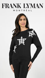 Frank Lyman Winter 2022 - Knit Top - 224508U - The Coach Pyramids