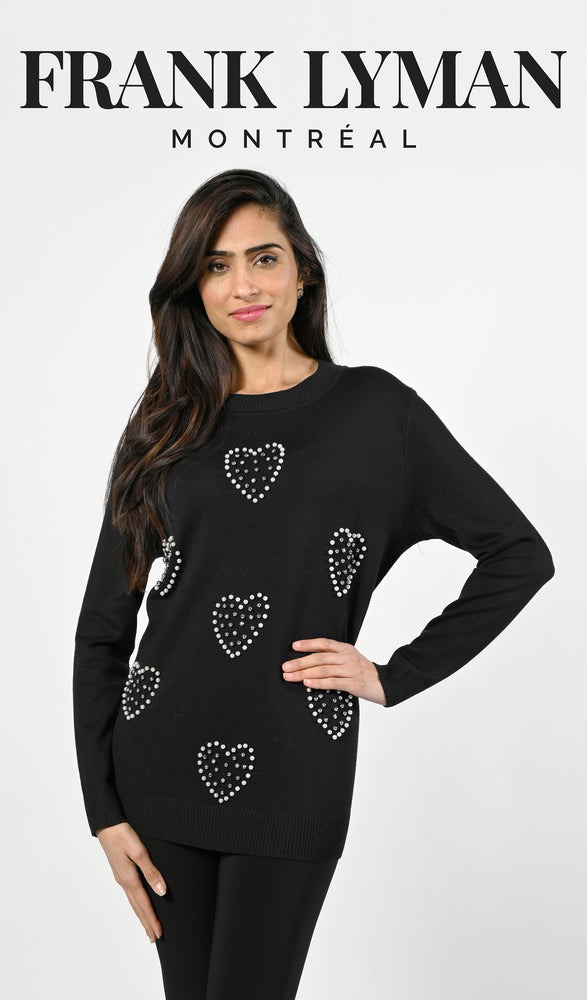 Frank Lyman Winter 2022 - Knit Top - 224536U - The Coach Pyramids