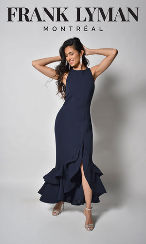 Frank Lyman - Gown - 228174- Available in Black or Midnight (Navy) - The Coach Pyramids