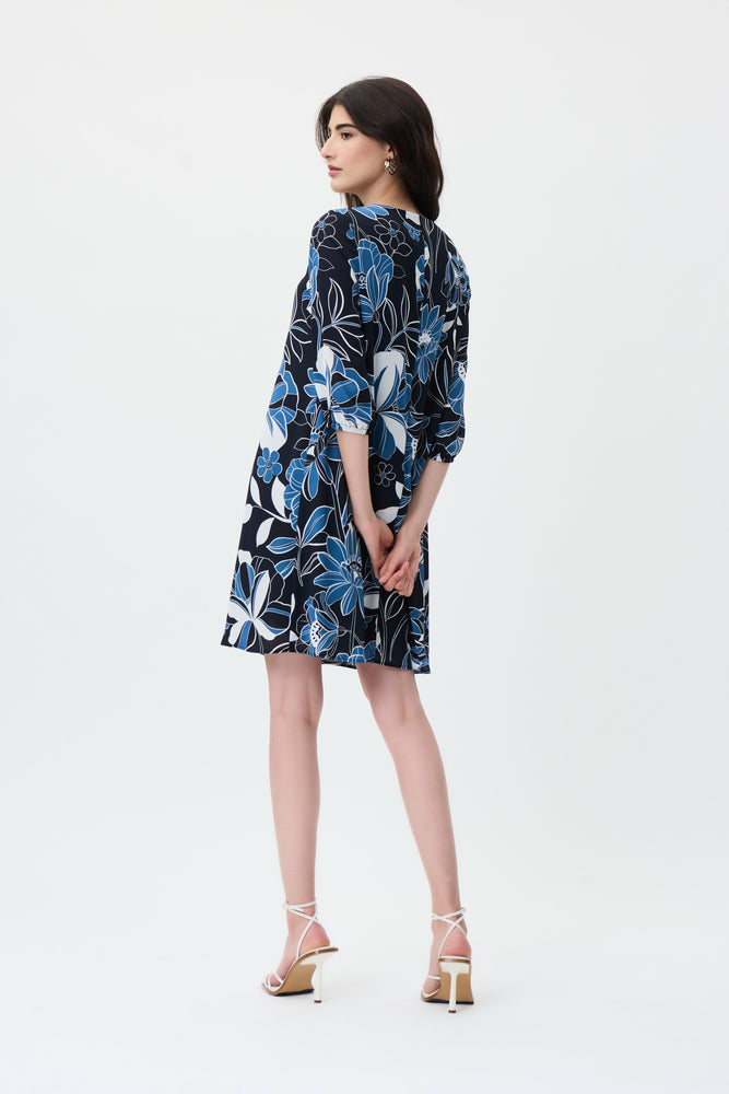 Joseph Ribkoff Spring 2023 - Dress - 231099 - Midnight Blue/Multi - The Coach Pyramids