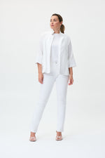 Joseph Ribkoff Spring 2023 -Jacket - 231142- White - The Coach Pyramids