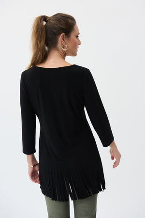 Joseph Ribkoff Spring 2023 - Tunic- 231232 - Black - The Coach Pyramids