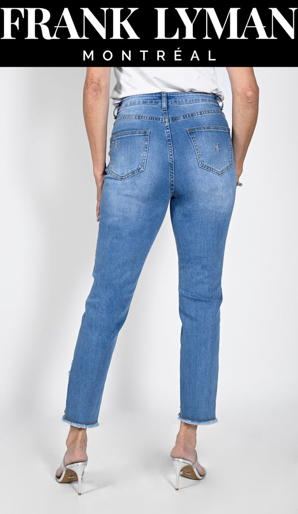 Frank Lyman-231706U-Denim Jean Pant-Blue - The Coach Pyramids