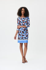 Joseph Ribkoff -232198-1119-Dress-Blue/Multi - The Coach Pyramids