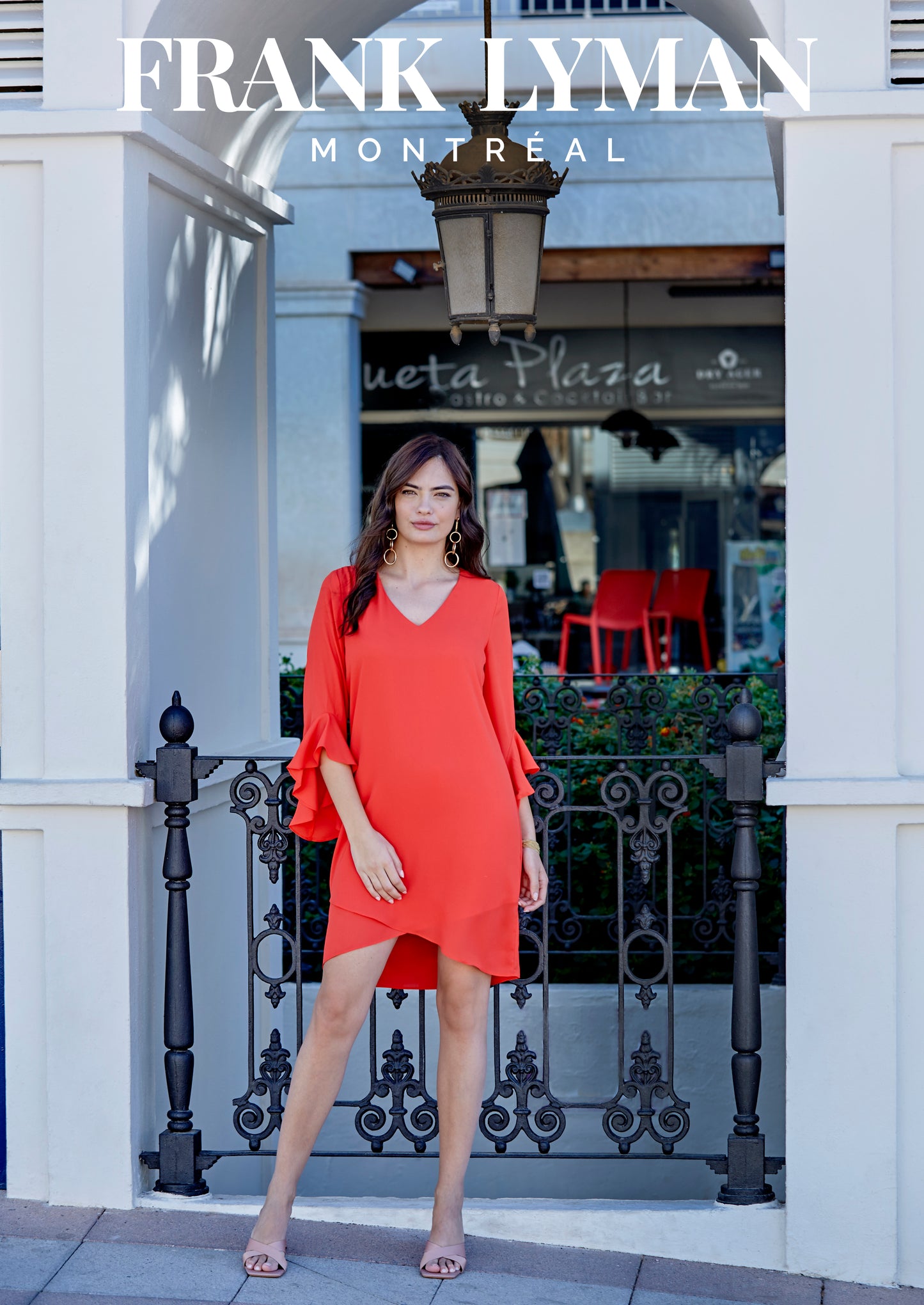 Frank Lyman-236326-Woven Dress-Fire - The Coach Pyramids