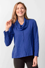 Habitat Fall/Winter 2022 - H27523 - Cowl Neck - Cobalt - The Coach Pyramids