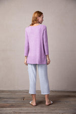 Habitat Spring/Summer 2022 - Super Soft Fleece V-Neck Top - H35827 - Violet - The Coach Pyramids