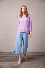 Habitat Spring/Summer 2022 - Super Soft Fleece Crew-Neck Top - H3586952 - Violet - The Coach Pyramids