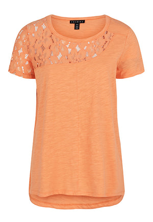 Tribal - Lace Insert T-Shirt - 3848O - The Coach Pyramids